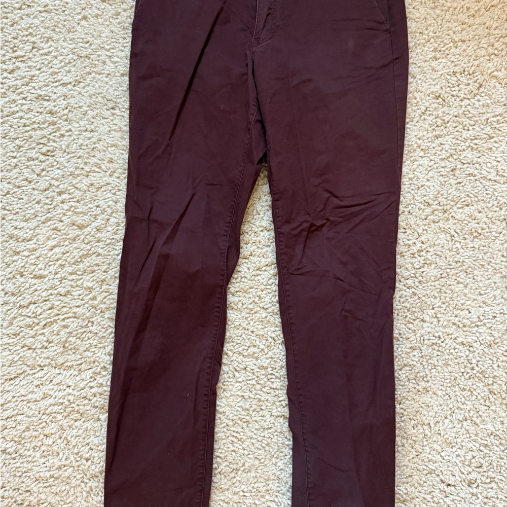 Jack & Jones Men's Dark Red Chinos